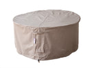 Outdoor Fire Table Cover Round Waterproof 42.5" x 20" With Tightening Straps & Handles