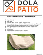 Outdoor Chaise Lounge Cover Rectangle Waterproof 79"