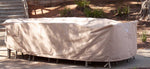 Extra Large Outdoor Dining Covers Rectangle Waterproof 122 Inches