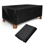 Outdoor Dining Table & chair Cover 125.98''x86.61''x27.56'' Waterproof Black