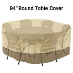 Outdoor Round Table & Chairs Cover 94" Waterproof